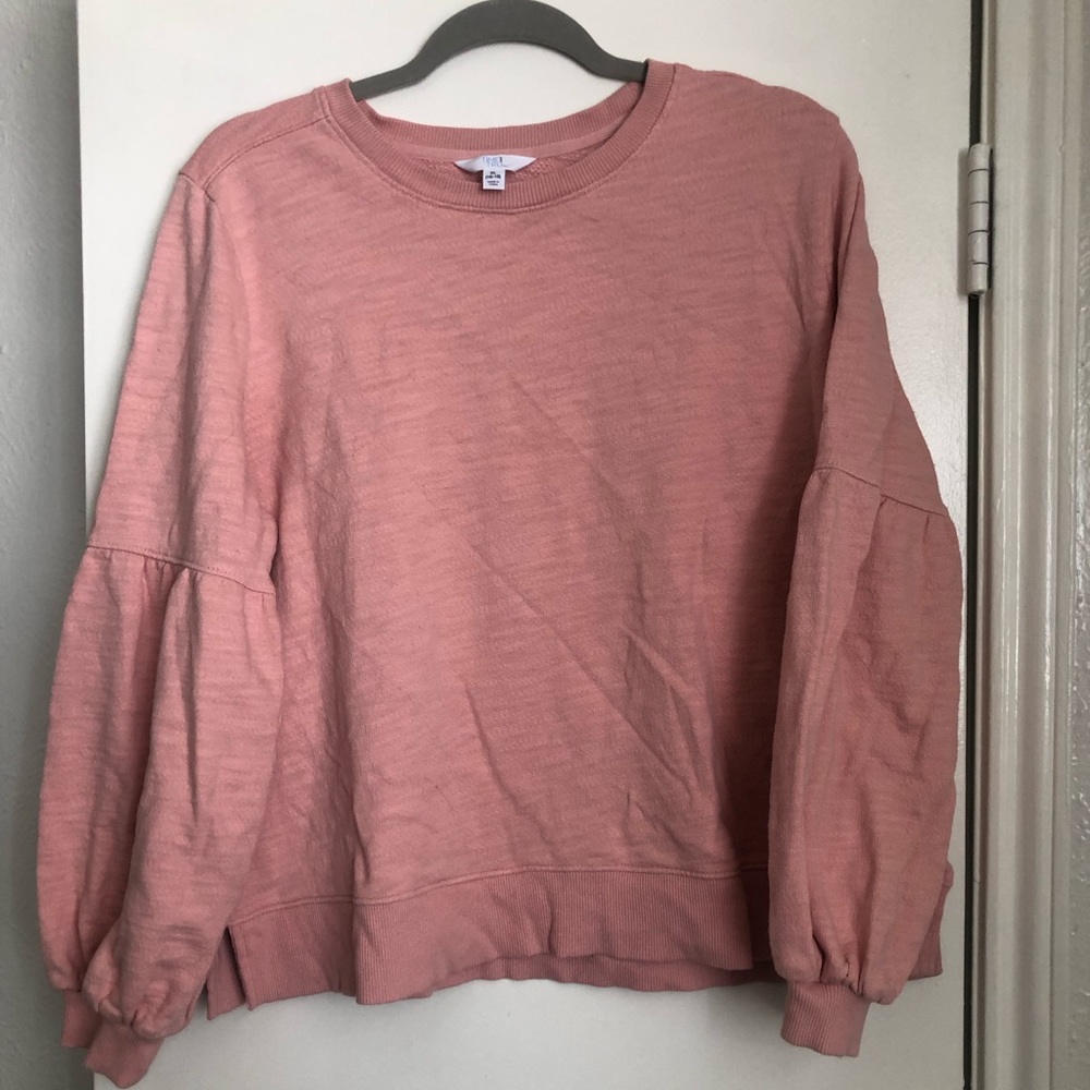 Pink belle sleeved sweater top